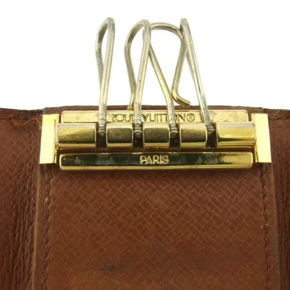 Louis Vuitton Key Case Monogram Beige Monogram Canvas Authentic Used B1140